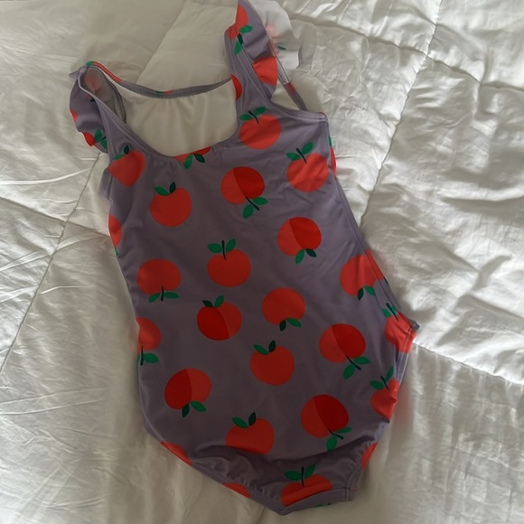 Hanna Andersson One-Piece Ruffle Strap Swimsuit - Picture 5 of 8